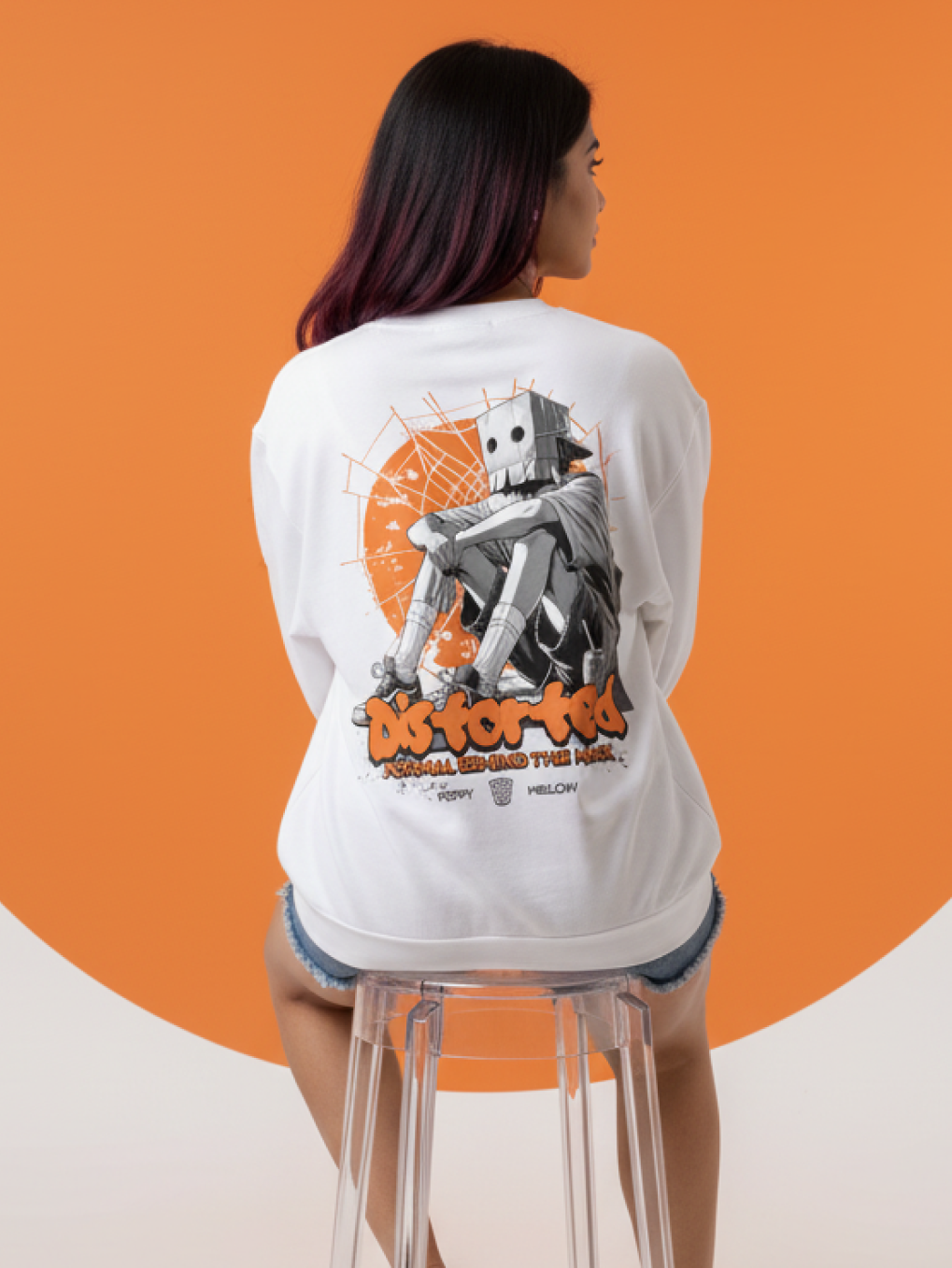 Distorted Sweatshirt for Men & Women